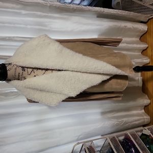 Faux shearling sweater size L